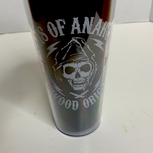 Sons Of Anarchy | Black Plastic Travel Mug | Skull Reaper | SOA Redwood Original - Picture 7 of 8